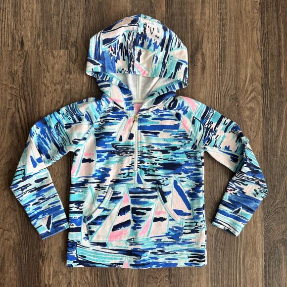 Lilly Pulitzer Other - Lilly Pulitzer Little Hooded Skipper Popover in Pier Pressure Reduced Print S
